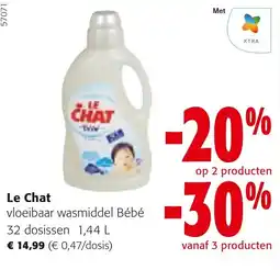 Colruyt Le Chat vloeibaar wasmiddel Bébé aanbieding