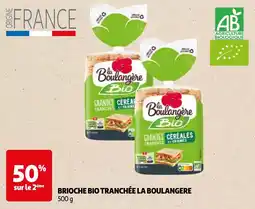 Auchan brioche bio tranchée la boulangere aanbieding