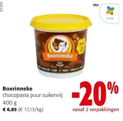Colruyt Boerinneke chocopasta puur aanbieding