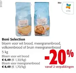 Colruyt Boni Selection bloem voor wit brood, meergranenbrood, volkorenbrood of bruin meergranenbrood aanbieding