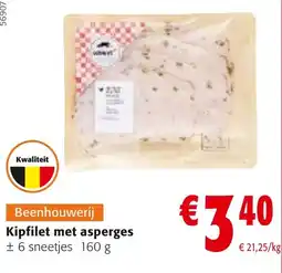 Colruyt Kipfilet met asperges aanbieding