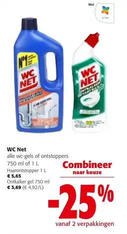 Colruyt WC Net wc-gels of ontstoppers aanbieding