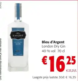 Colruyt Bleu d'argent london dry gin aanbieding