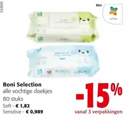 Colruyt Boni Selection alle vochtige doekjes aanbieding