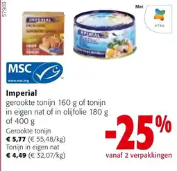 Colruyt Imperial gerookte tonijn aanbieding