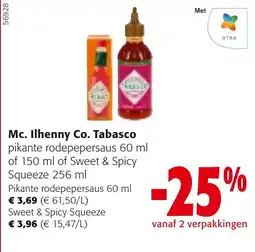 Colruyt Mc. Ilhenny Co. Tabasco aanbieding