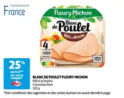 Auchan blanc de poulet fleury michon aanbieding