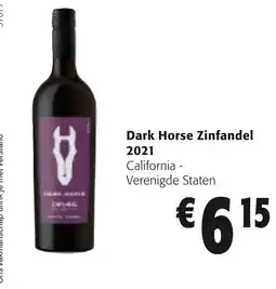 Colruyt Dark Horse Zinfandel aanbieding