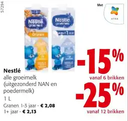 Colruyt Nestlé alle groeimelk aanbieding