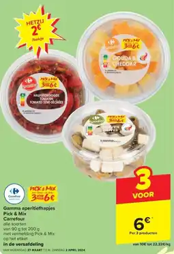 Carrefour Express Gamma aperitiefhapjes Pick & Mix Carrefour aanbieding