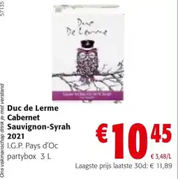 Colruyt Duc de Lerne Cabernet Sauvignon-Syrah aanbieding