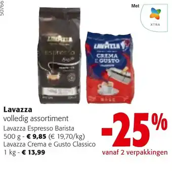 Colruyt Lavazza volledig assortiment aanbieding