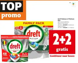 Colruyt Dreft Platinum Plus vaatwastabletten aanbieding