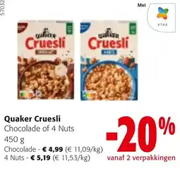 Colruyt Quaker Cruesli aanbieding