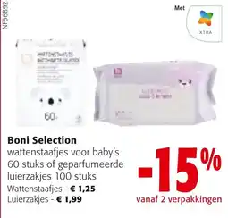 Colruyt Boni Selection wattenstaafjes voor baby's aanbieding