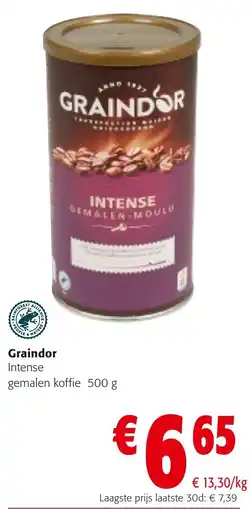 Colruyt Graindor intense gemalen koffie aanbieding