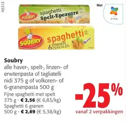 Colruyt Soubry spaghetti aanbieding