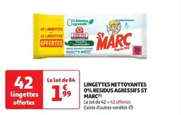 Auchan Lingettes nettoyantes st marc aanbieding