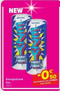 Carrefour Express Energiedrank Ezy aanbieding