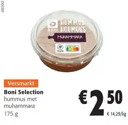 Colruyt boni selection hummus met muhammara aanbieding
