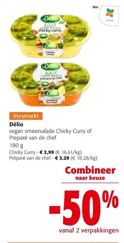 Colruyt Délío vegan smeersalade aanbieding