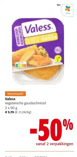 Colruyt Valess vegetarische goudaschnitzel aanbieding