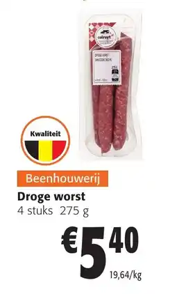 Colruyt Droge worst aanbieding