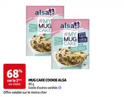 Auchan Mug cake cookie alsa aanbieding