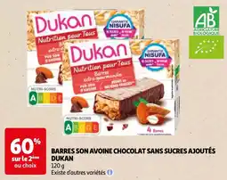 Auchan barres son avoine chocolat sans sucres ajoutés dukan aanbieding