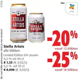 Colruyt Stella artois alle blikken aanbieding