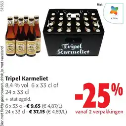 Colruyt Tripel Karmeliet aanbieding