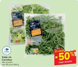 Carrefour Express Zakje sla Carrefour aanbieding