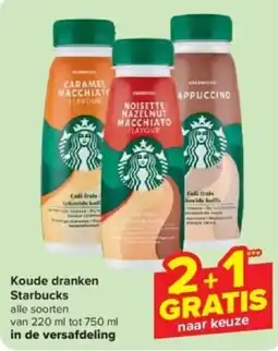 Carrefour Express Koude dranken Starbucks aanbieding