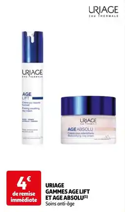 Auchan Uriage gammes age lift et age absolu aanbieding