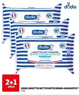 Auchan dodie lingettes nettoyantes dermo-apaisantes aanbieding