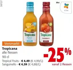 Colruyt Tropicana alle flessen aanbieding
