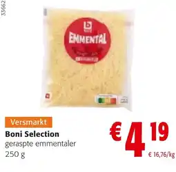 Colruyt Boni Selection geraspte emmentaler aanbieding