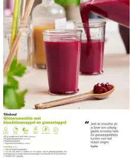 Colruyt Wintersmoothie met bloedsinaasappel en granaatappel aanbieding
