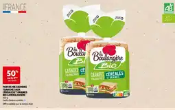 Auchan pain de mie grandes tranches aux céréales et graines aanbieding