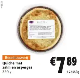 Colruyt Quiche met zalm en asperges aanbieding