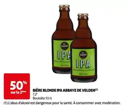 Auchan bière blonde ipa abbaye de velden aanbieding