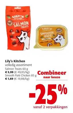 Colruyt Lily's Kitchen volledig assortiment aanbieding