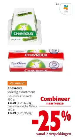 Colruyt Chavroux volledig assortiment aanbieding