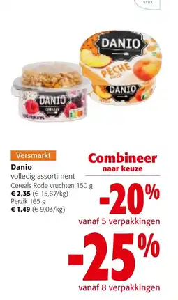 Colruyt Danio volledig assortiment aanbieding