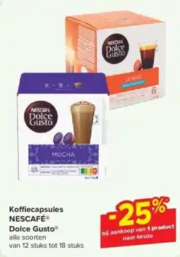 Carrefour Express Koffiecapsules Nescafe Dolce Gusto aanbieding