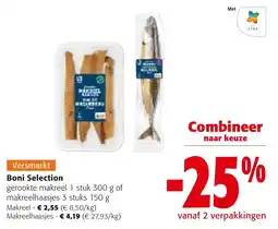 Colruyt Boni Selection gerookte makreel aanbieding