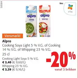 Colruyt Alpro Cooking Soya Light Whipping aanbieding
