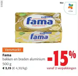 Colruyt Fama bakken en braden aluminium aanbieding