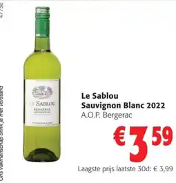 Colruyt Le Sablou Sauvignon Blanc 2022 aanbieding
