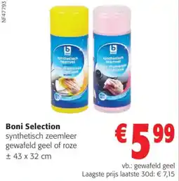 Colruyt Boni Selection synthetisch zeem leer aanbieding